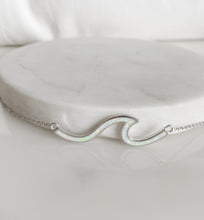 Load image into Gallery viewer, White Opal Wave Necklace
